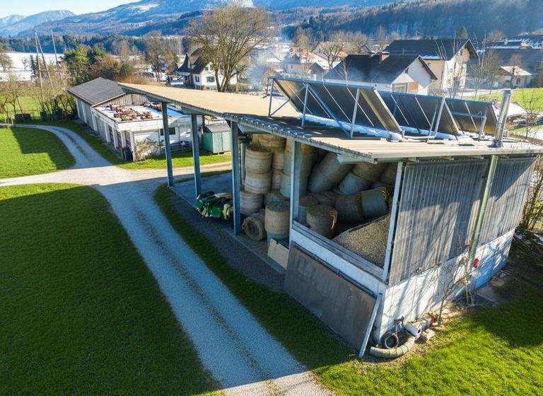 Luftbild Mehrzweck-Unterstand