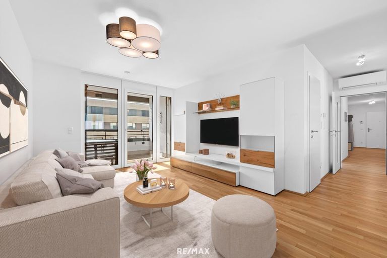 Wohnbereich digital möbliert