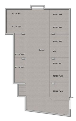 Grundriss Tiefgarage