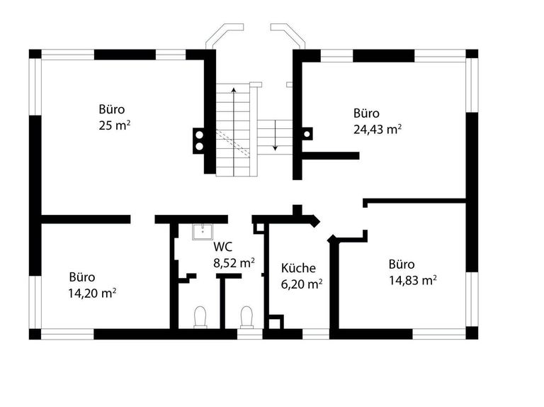 Grundrissplan Erdgeschoss