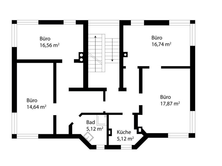 Grundrissplan Obergeschoss