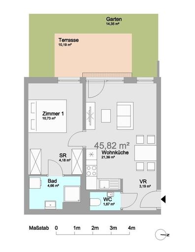 13. Eigentumswohnung 1100 Wien - Grundriss