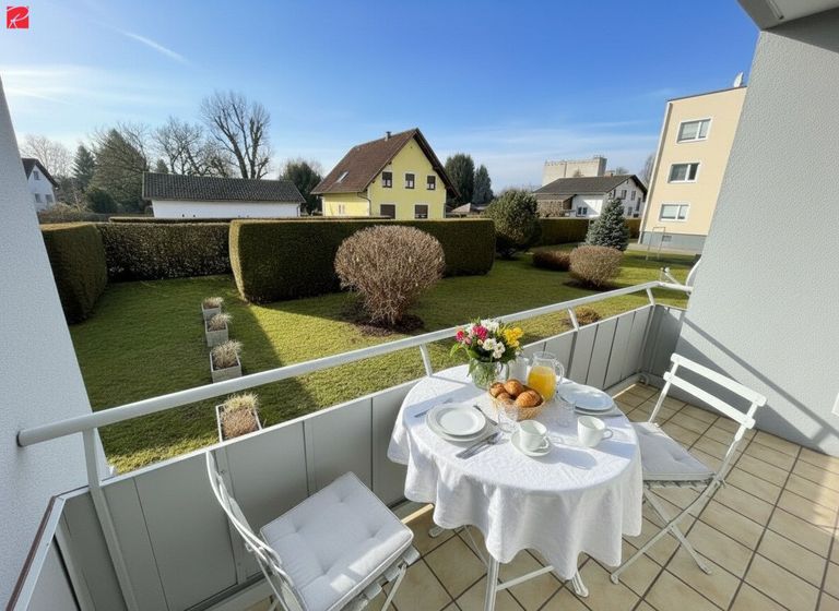 Südlich ausgerichtete Loggia