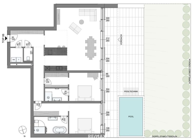 Plan zur Wohnung Top 6