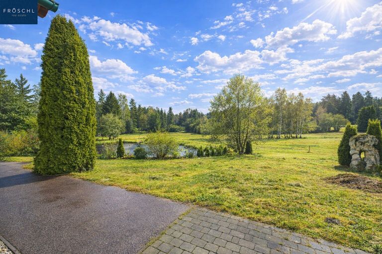 Blick auf das Schwimmbiotop