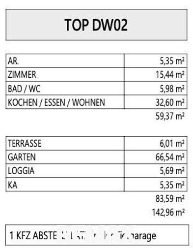 Raumaufteilung DW02
