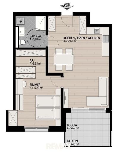 Grundriss EW05