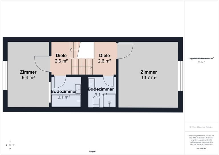Grundriss 2. Stock