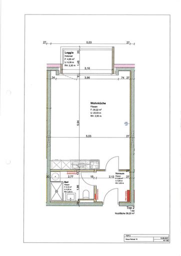 Plan - Modernes und geräumiges Appartement mit großer Loggia und Bergblick