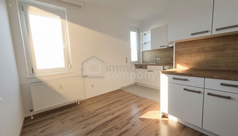 ... mit Platz für den Esstisch