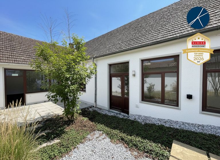 Atrium-Terrasse und Garten