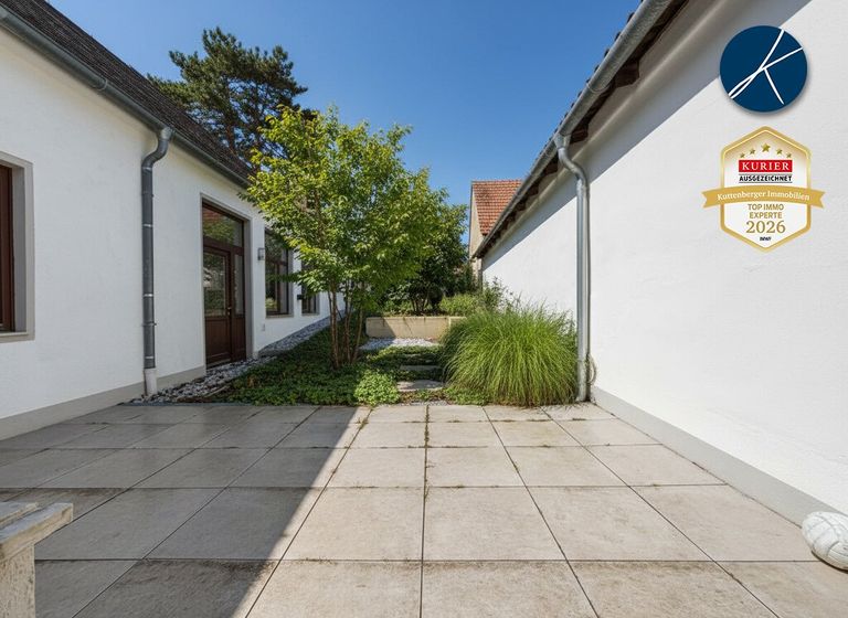 Atrium-Terrasse und Garten