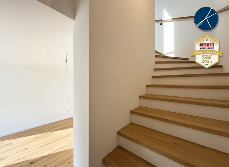 Hochwertige Treppe mit Eichenbelag