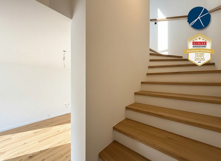 Hochwertige Treppe mit Eichenbelag