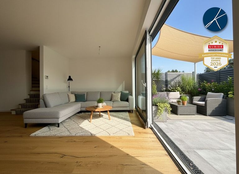 KI-generierter Gestaltungsvorschlag (Möblierung nicht enthalten)