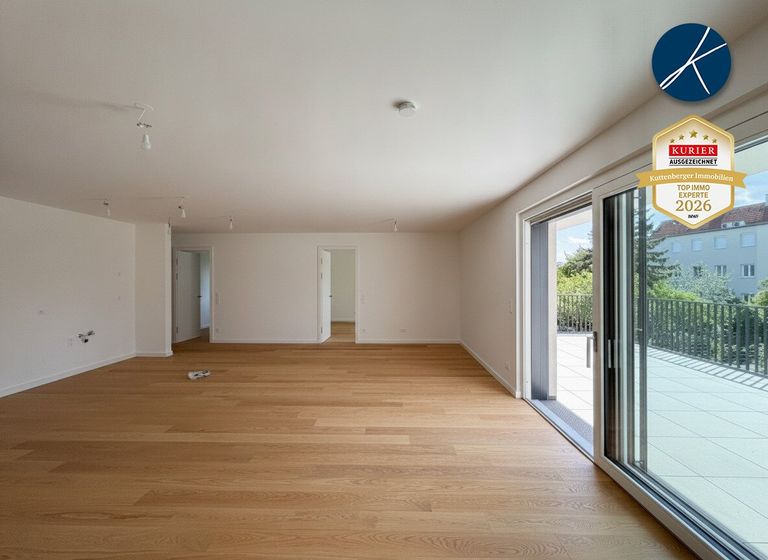 Wohnküche mit Ausgang auf den großzügigen Balkon
