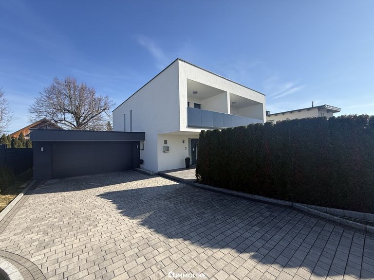 Große Einfahrt + Doppelgarage