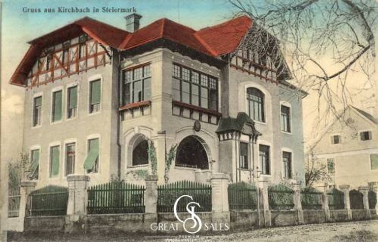 Historische Postkarte Villa Wertheim