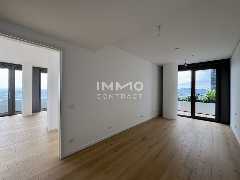 Schlafzimmer Richtung Kahlenberg