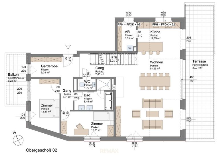 Plan Wohnbereich 