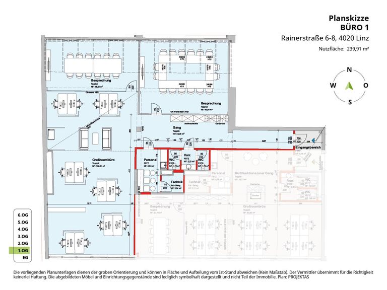 Planskizze Büro 1