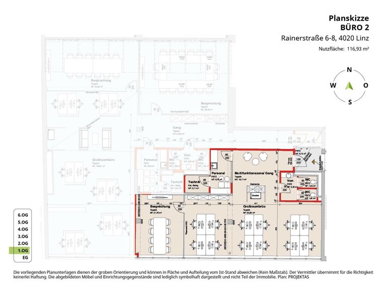 Planskizze Büro 2