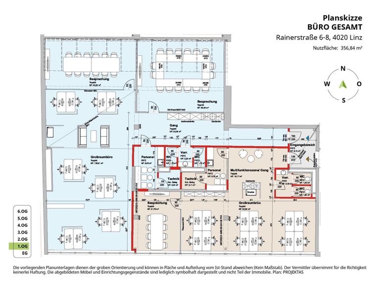 Planskizze Büro gesamt