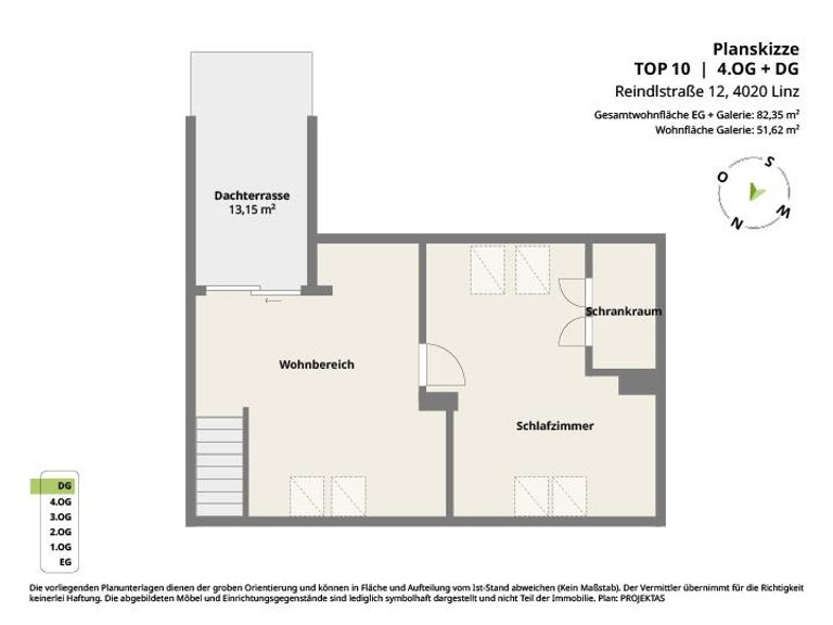 Planskizze Top 10 DG