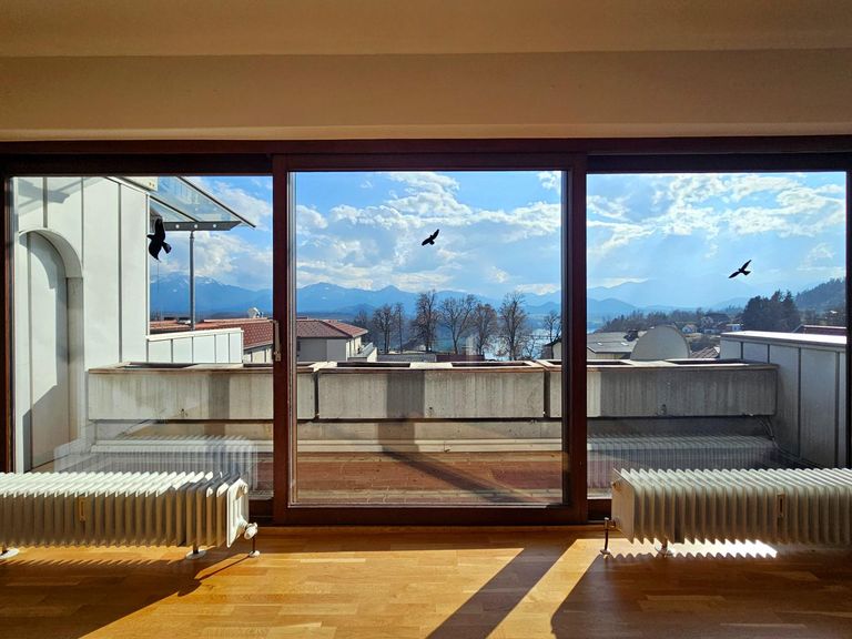 Süd-Balkon beim Wohn-/Essbereich