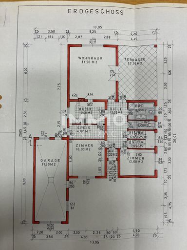 Erdgeschoss Plan von der Gemeinde