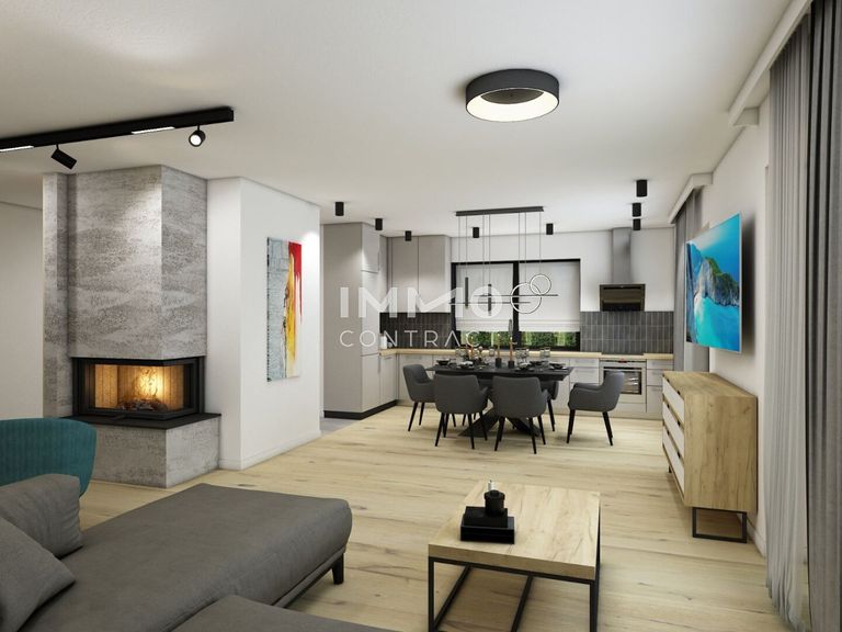 Blick von Wohnzimmer in Essbereichg