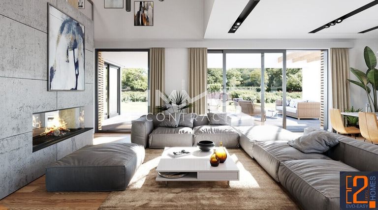 4. Lugano Wohnzimmer mit Kamin