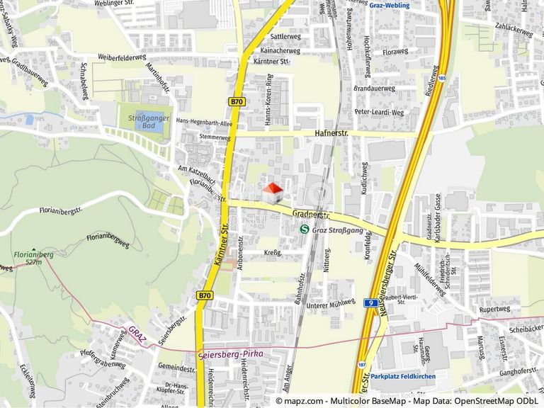 Geolyzer Kartenausschnitt