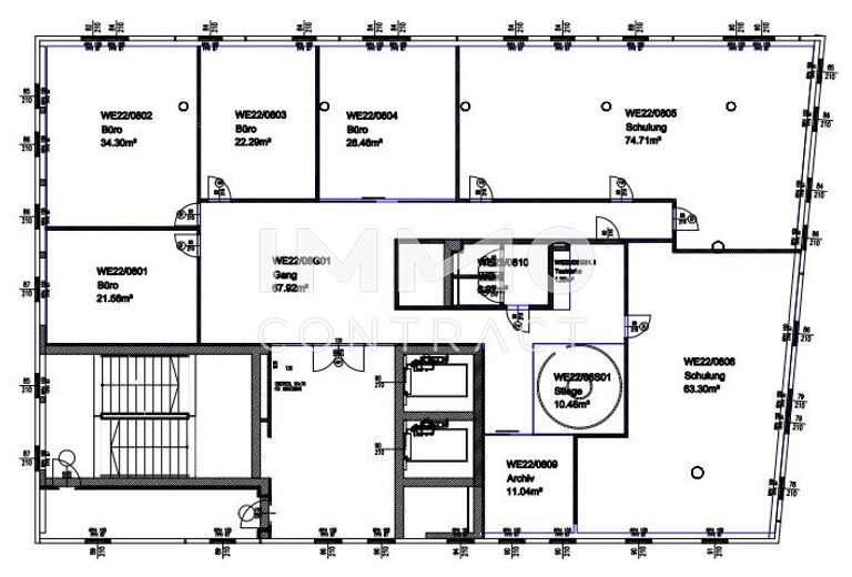 Grundriss 8. Obergeschoss BT.C