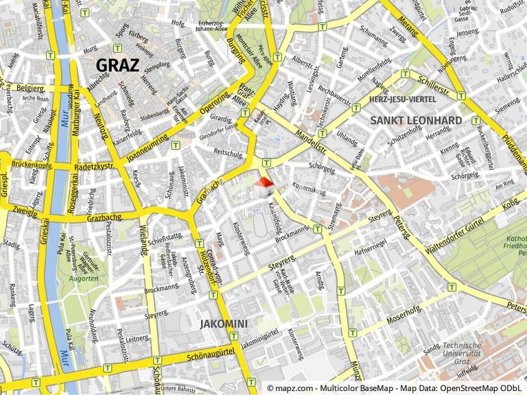 Geolyzer Kartenausschnitt