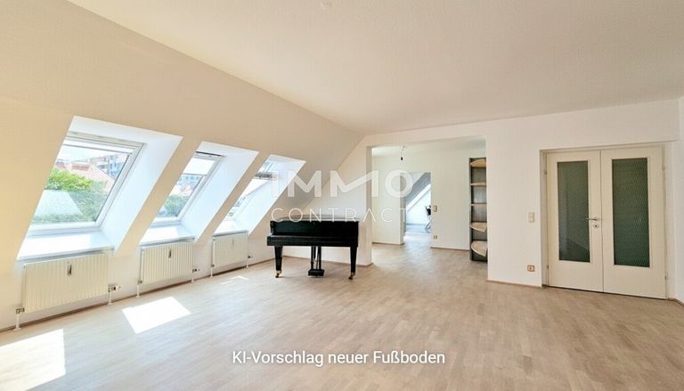 Wohnzimmer KI-neuer Boden