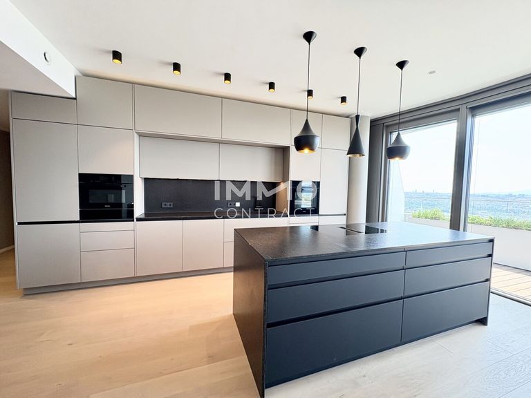 Exklusive Küche mit hochwertigen Geräten