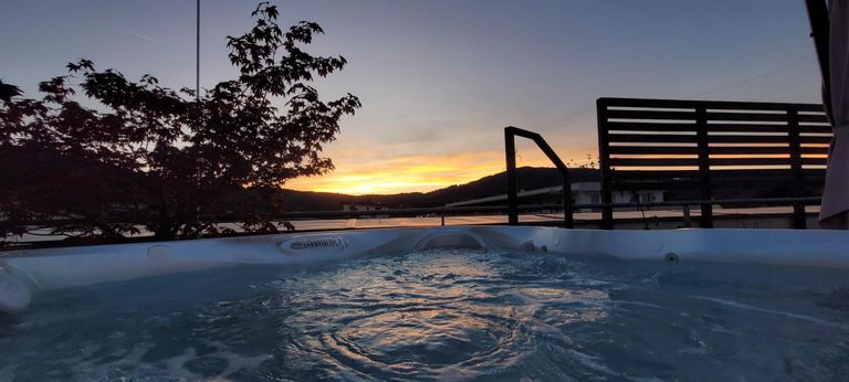 Aussicht vom Whirlpool