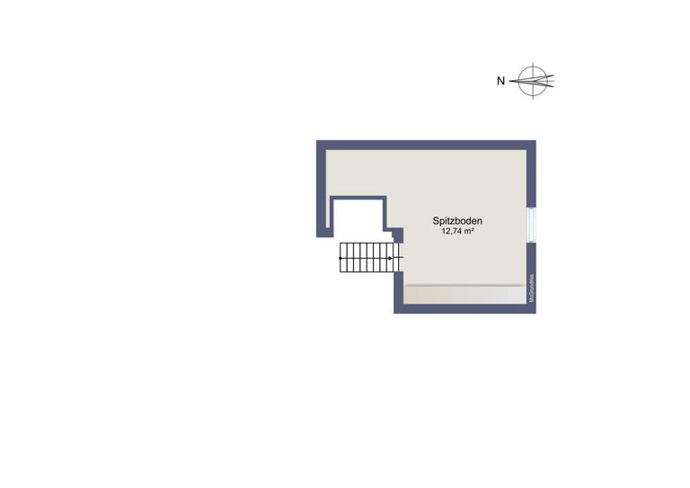 Grundriss Spitzboden