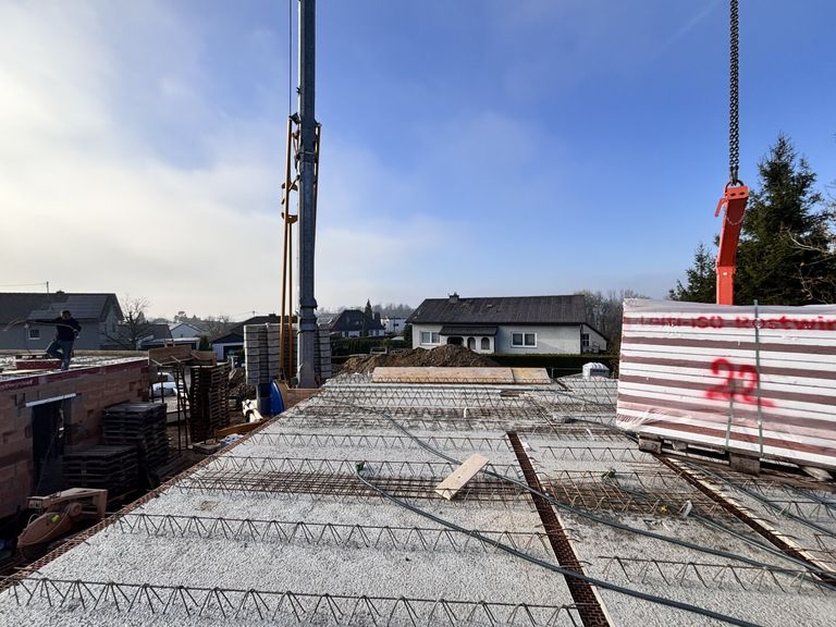 Baufortschritt Aufbau Erdgeschoß