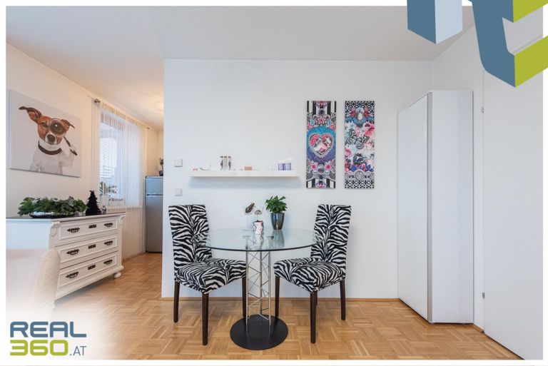 Essbereich im Wohnzimmer