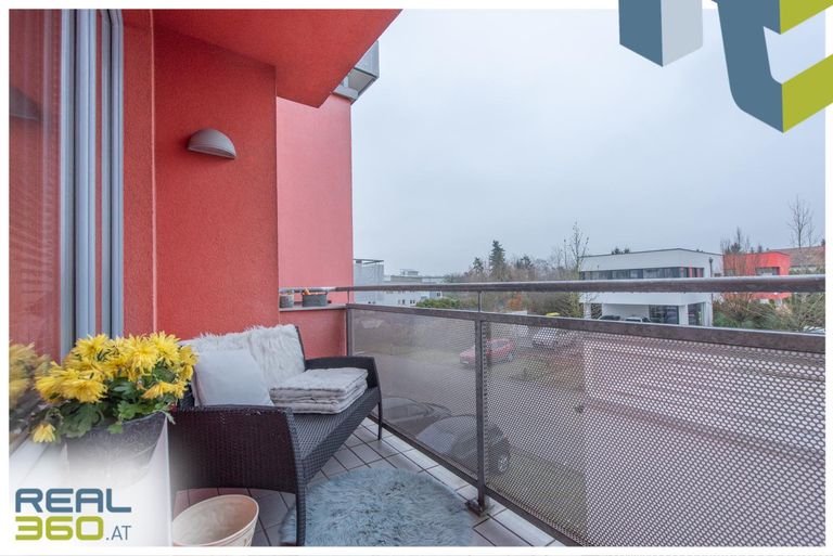 Südseitiger Balkon