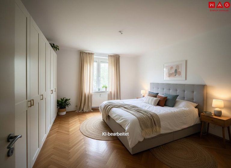 Möblierungsvorschlag Schlafzimmer KI generiert