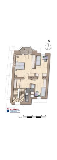 Grundriss Obergeschoss möbliert