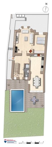 Grundriss Erdgeschoss möbliert