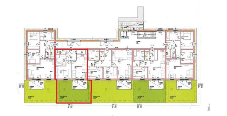 Grundriss mit Garten