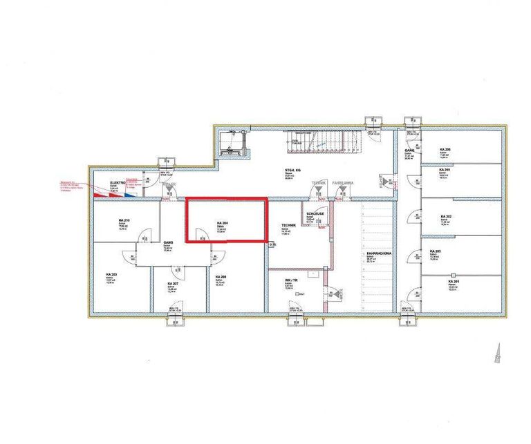 Grundriss Kellerabteil