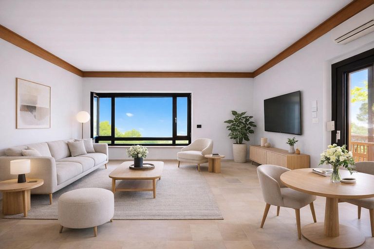 Wohnzimmer (virtuell eingerichtet)