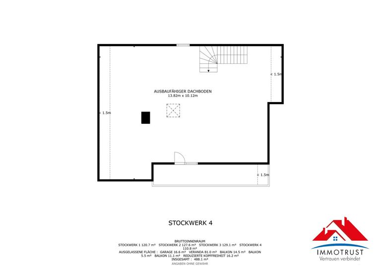 Plan Haus Dachgeschoss
