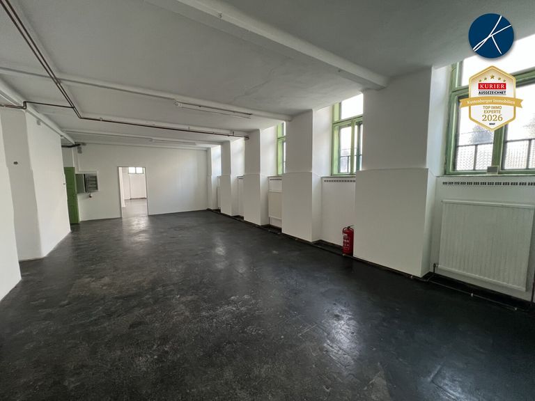 schöne Halle mit Gussasphalt